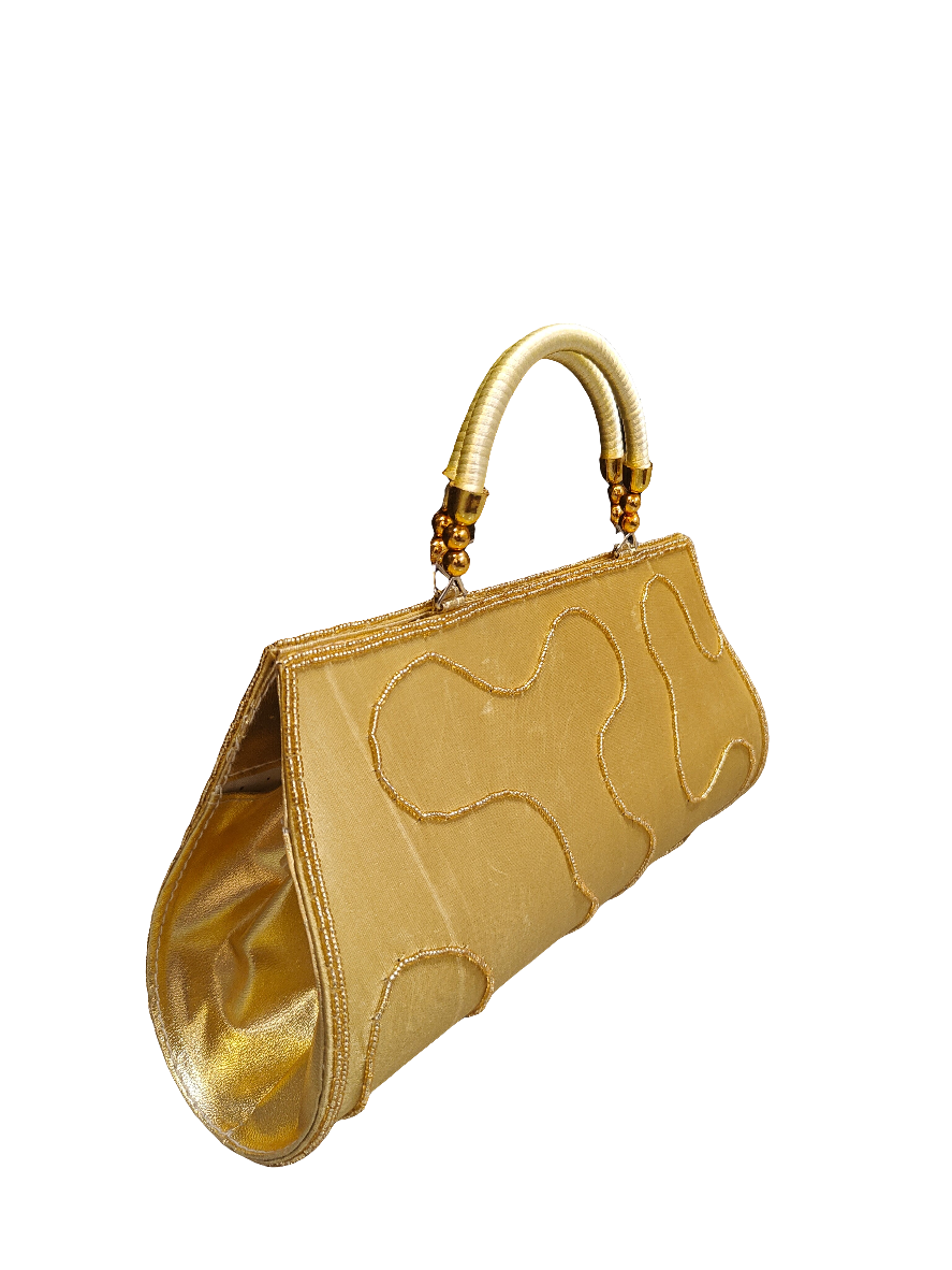 ✨ Royal Red & Gold Embellished Potli Clutch | PS0008