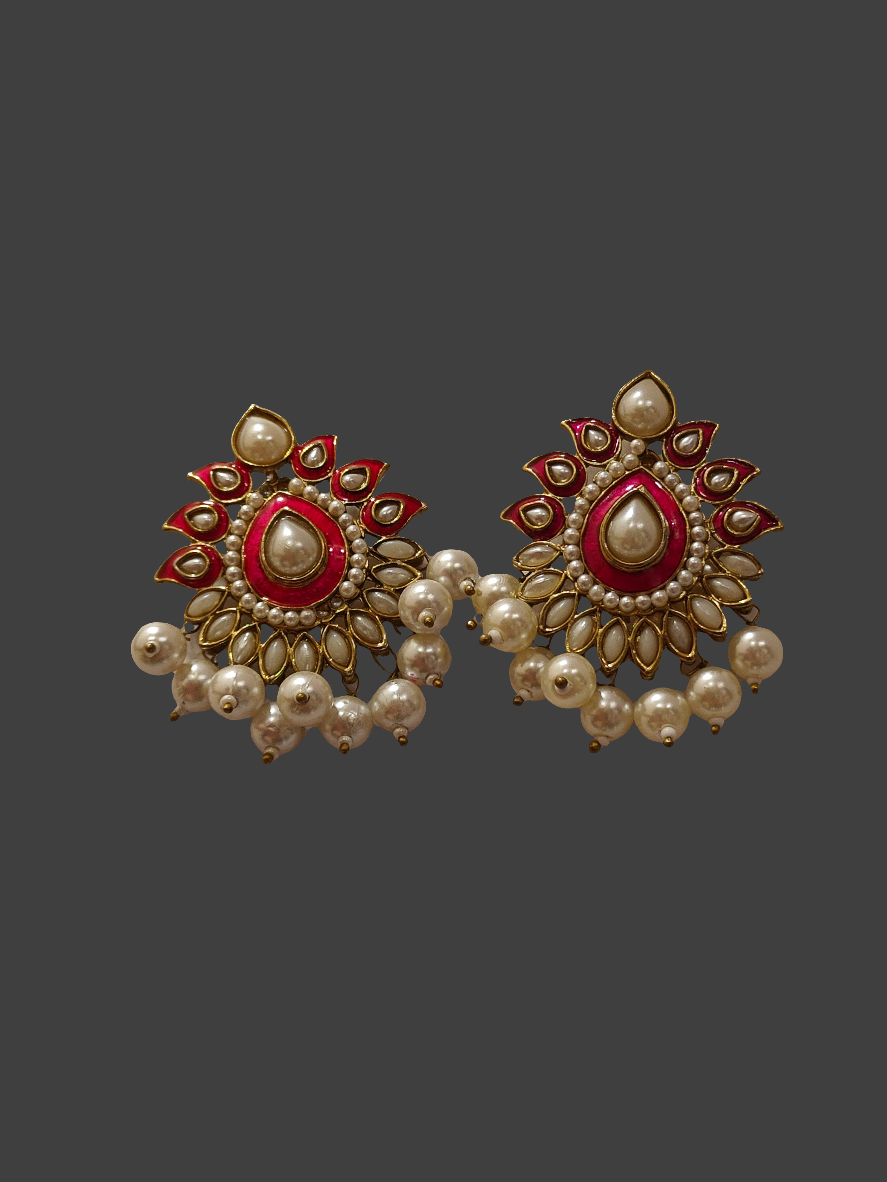 Royal Radiance Kundan Pearl Earrings PS|0010