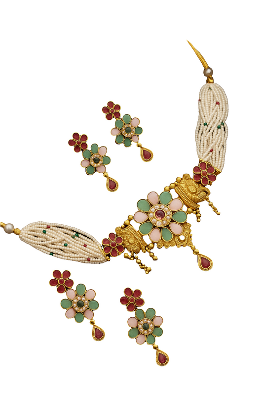 👑 Heirloom Harmony – Premium Antique Choker Set |PS0003