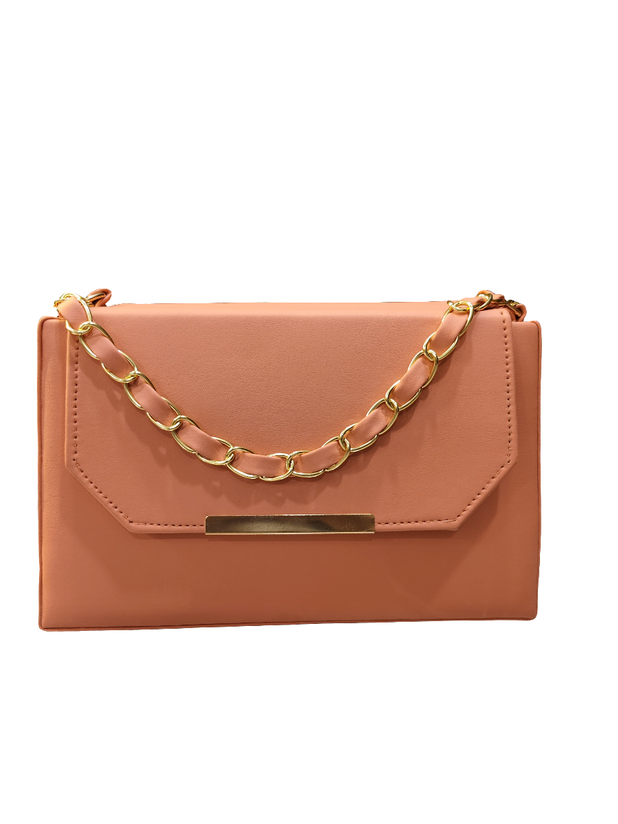 Premium Black/Pink/Chocolate Luxe Clutch | PS0011