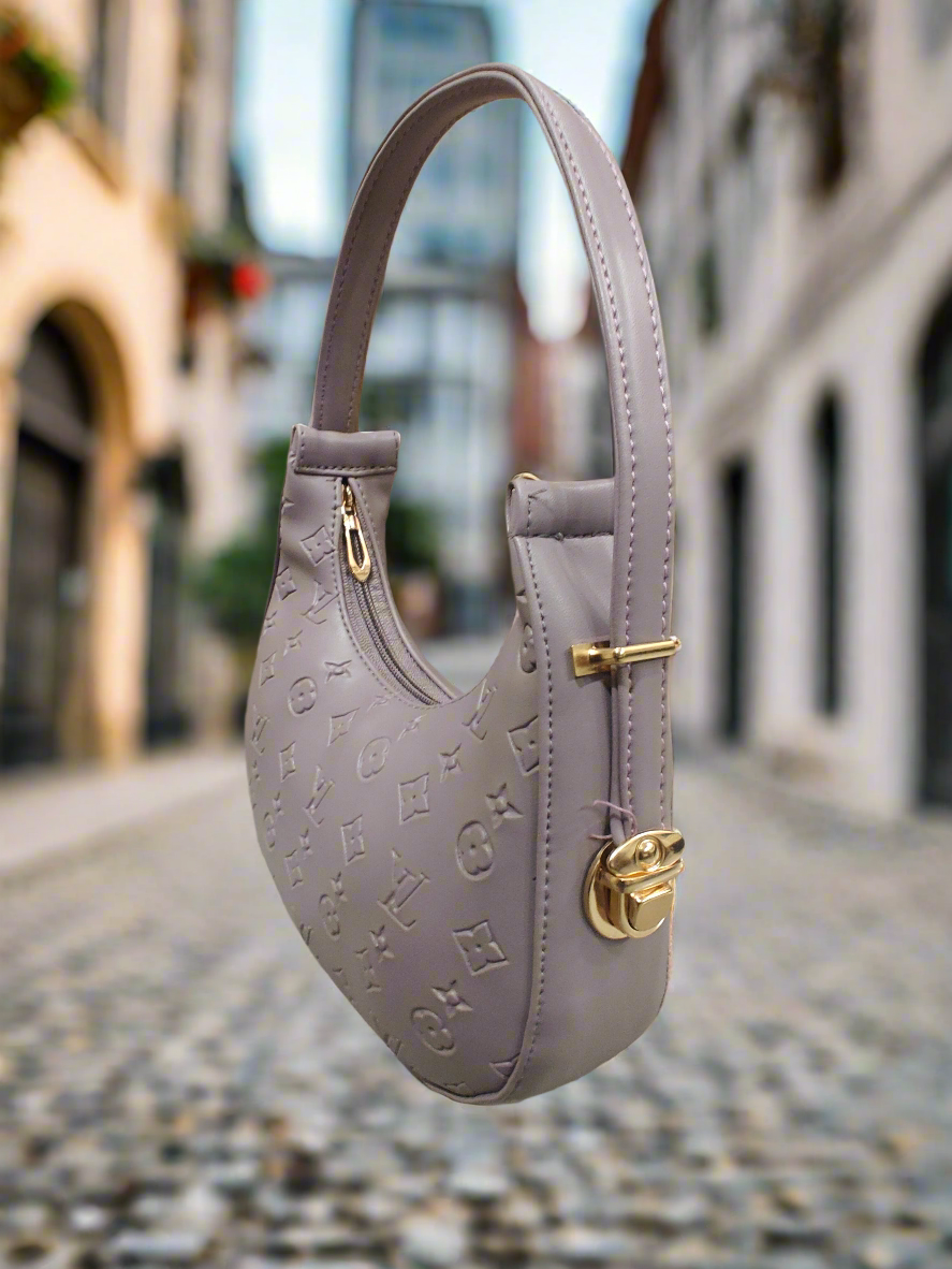 Mauve Monogram Shoulder Bag PS|0013