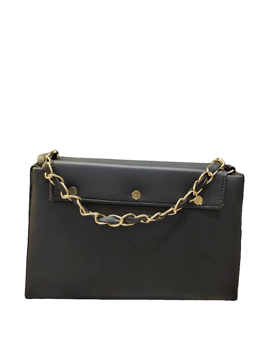 Premium Black/Pink/Chocolate Luxe Clutch | PS0011