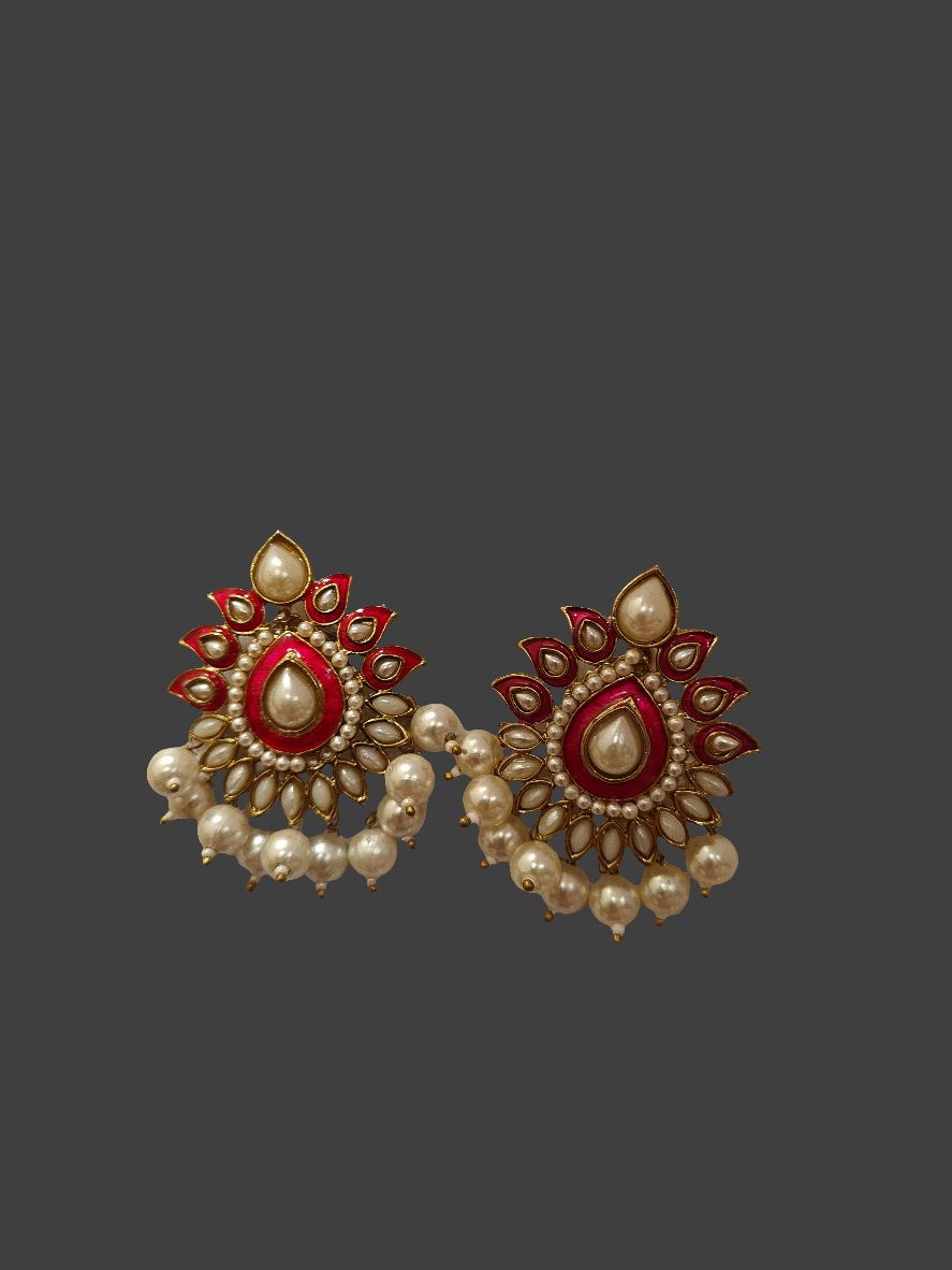 Royal Radiance Kundan Pearl Earrings PS|0010