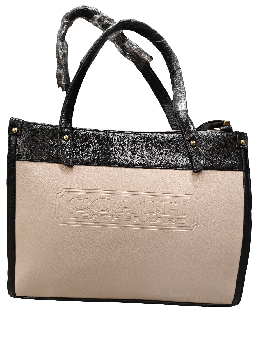 Two-Tone Premium Structured Tote Bag – Elegant & Professional Finish