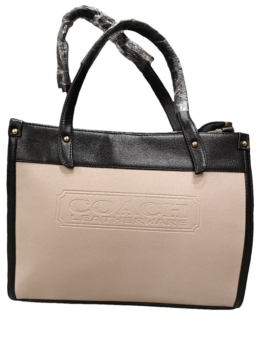 Two-Tone Premium Structured Tote Bag – Elegant & Professional Finish