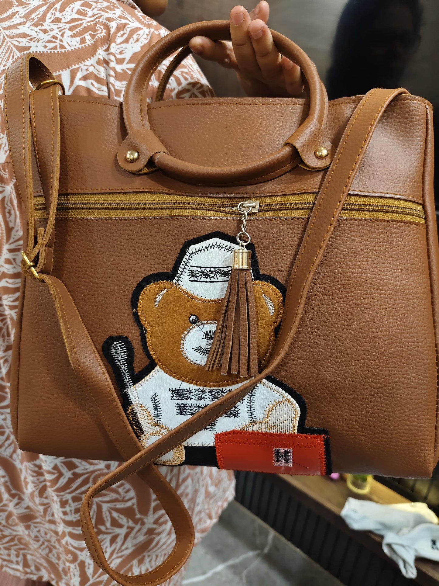 Teddy Chic Tote Bag – Pastel Green PS|0012